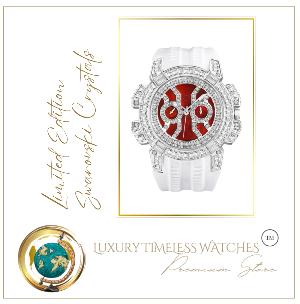 Limited Edition - Arna's Diamond Chronograph Baguette White Silver