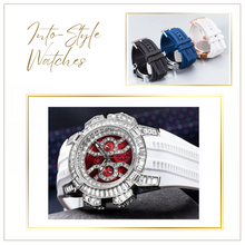 Load image into Gallery viewer, Limited Edition - Arna&#39;s Diamond Chronograph Baguette White Silver
