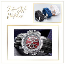 Load image into Gallery viewer, Limited Edition - Arna&#39;s Diamond Chronograph Baguette Black Rose Gold
