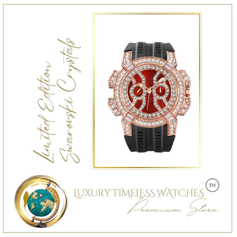 Limited Edition - Arna's Diamond Chronograph Baguette Black Rose Gold