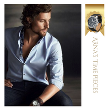 Load image into Gallery viewer, Limited Edition - Arna&#39;s Diamond Chronograph Baguette Black Rose Gold
