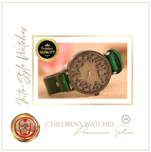 Load image into Gallery viewer, Vintage Platinum Designer Watch Unisex Green
