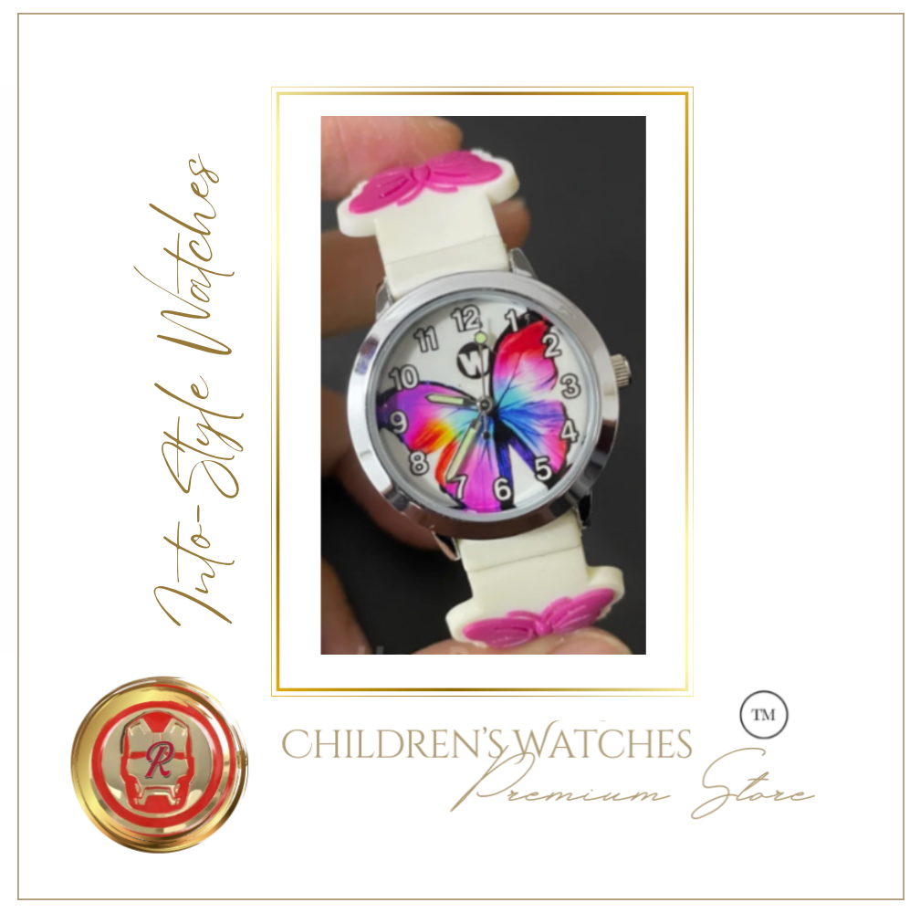 Character 3D Silicone Watch Butterflies