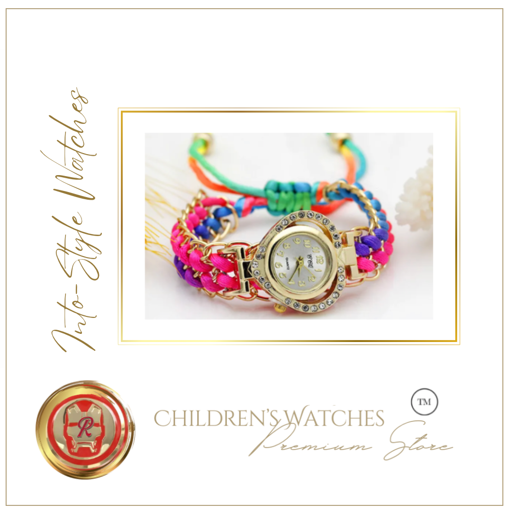 Rainbow Platinum Designer Watch LOVE Rhinestone