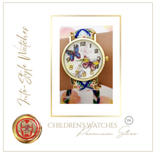 Load image into Gallery viewer, Limited Edition Rainbow Butterfly Platinum Designer Watch
