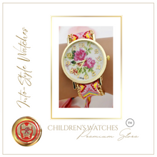 Load image into Gallery viewer, Limited Edition Rainbow Floral Platinum Designer Watch
