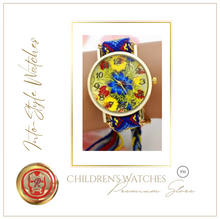 Load image into Gallery viewer, Limited Edition Rainbow Floral Platinum Designer Watch
