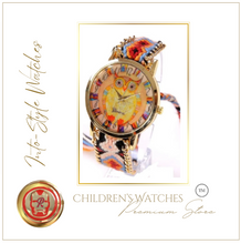 Load image into Gallery viewer, Limited Edition Rainbow Owl Platinum Designer Watch
