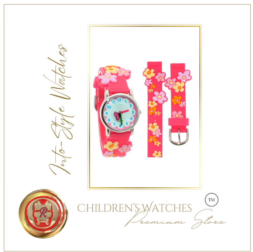 Character 3D Silicone Watch Floral