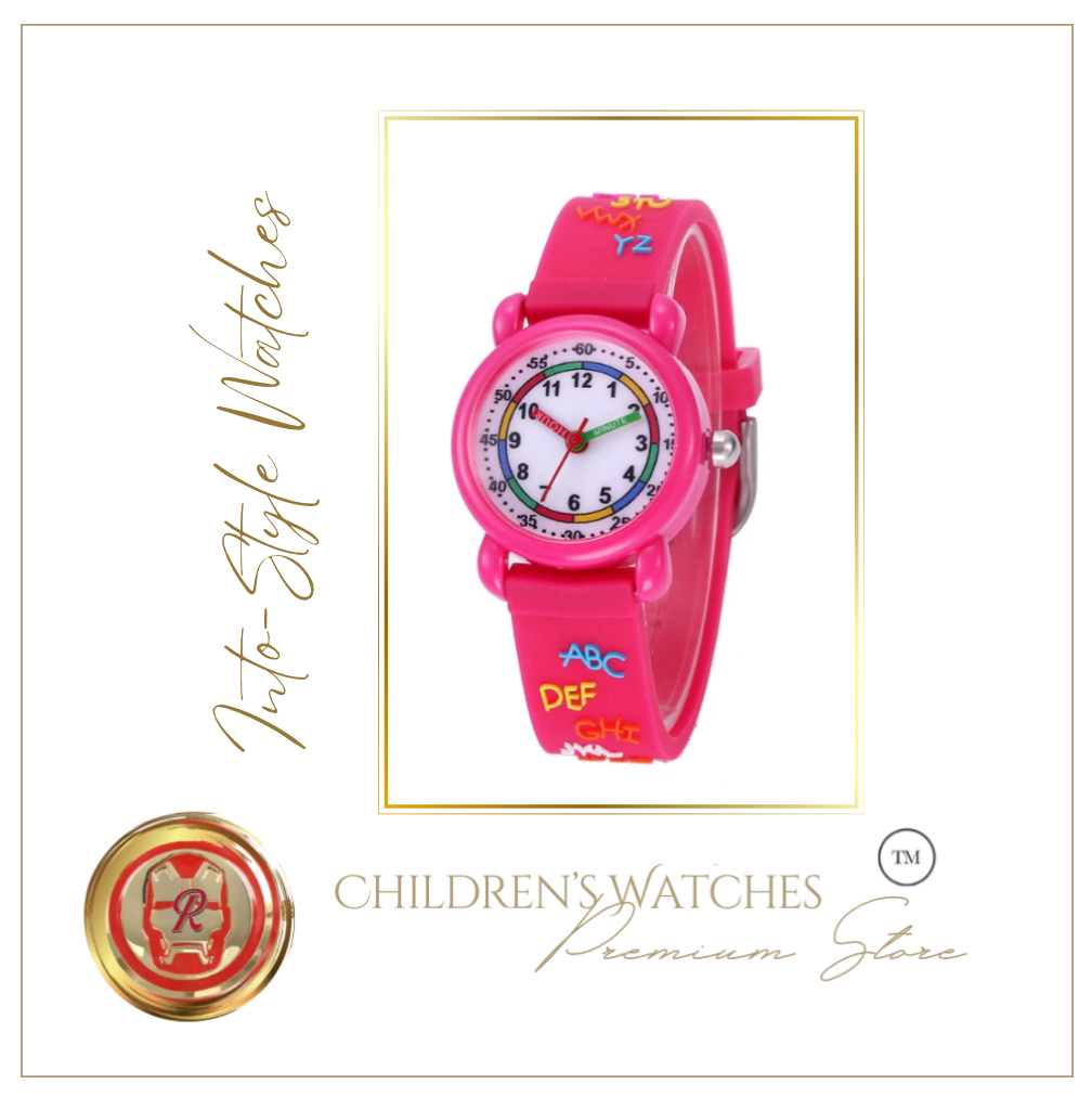 Character 3D Silicone Watch Alphabet