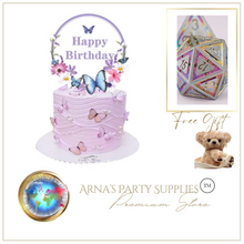 Load image into Gallery viewer, Butterfly Theme Birthday Party - 10 People Setting + Free Gifts

