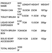 Load image into Gallery viewer, &quot;Selim&quot; Bathroom Accessories - 5 piece. (TOP QUALITY)
