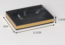Load image into Gallery viewer, Black &amp; Gold Bathroom Set - 7 piece   (Resin - Top Quality)
