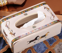 Load image into Gallery viewer, &quot;Scottishe&quot; Collection (Horses) - Tissue Box Deluxe
