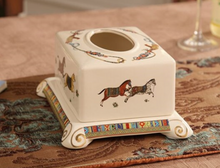 Load image into Gallery viewer, &quot;Scottishe&quot; Collection (Horses) - Tissue Box Deluxe
