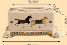Load image into Gallery viewer, &quot;Scottishe&quot; Collection (Horses) - Tissue Box Deluxe

