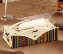 Load image into Gallery viewer, &quot;Scottishe&quot; Collection (Horses) - Tissue Box Deluxe
