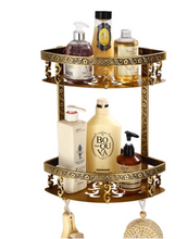 Load image into Gallery viewer, &quot;Arna&quot; Bathroom Shelf Aluminium Antique Carved
