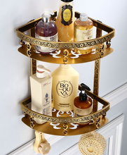 Load image into Gallery viewer, &quot;Arna&quot; Bathroom Shelf Aluminium Antique Carved
