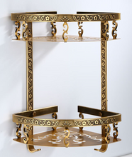 Load image into Gallery viewer, &quot;Arna&quot; Bathroom Shelf Aluminium Antique Carved
