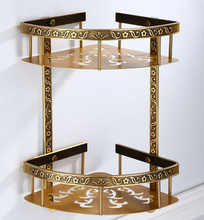 Load image into Gallery viewer, &quot;Arna&quot; Bathroom Shelf Aluminium Antique Carved
