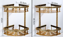 Load image into Gallery viewer, &quot;Arna&quot; Bathroom Shelf Aluminium Antique Carved
