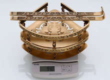 Load image into Gallery viewer, &quot;Arna&quot; Bathroom Shelf Aluminium Antique Carved
