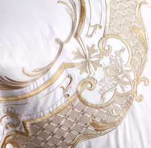 Load image into Gallery viewer, &quot;Arna Lisa&quot; Royal Collection - Luxury Golden ROYAL Bedding - 9 Piece - Queen
