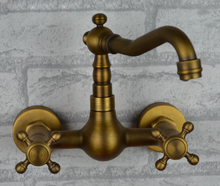 Load image into Gallery viewer, &quot;Arna&quot; Collection - Bathroom Basin Faucet Antique Brass Sink Mixer Crane Tap
