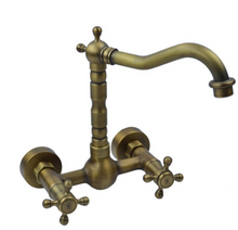 Load image into Gallery viewer, &quot;Arna&quot; Collection - Bathroom Basin Faucet Antique Brass Sink Mixer Crane Tap
