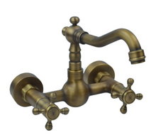 Load image into Gallery viewer, &quot;Arna&quot; Collection - Bathroom Basin Faucet Antique Brass Sink Mixer Crane Tap
