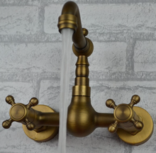Load image into Gallery viewer, &quot;Arna&quot; Collection - Bathroom Basin Faucet Antique Brass Sink Mixer Crane Tap
