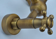 Load image into Gallery viewer, &quot;Arna&quot; Collection - Bathroom Basin Faucet Antique Brass Sink Mixer Crane Tap
