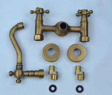 Load image into Gallery viewer, &quot;Arna&quot; Collection - Bathroom Basin Faucet Antique Brass Sink Mixer Crane Tap
