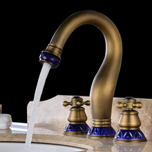 Load image into Gallery viewer, &quot;Arna&quot; Collection - Bathroom Basin Faucet Antique Brass Sink Mixer Tap
