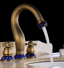 Load image into Gallery viewer, &quot;Arna&quot; Collection - Bathroom Basin Faucet Antique Brass Sink Mixer Tap
