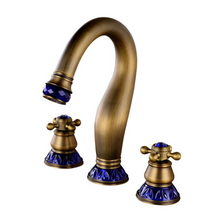 Load image into Gallery viewer, &quot;Arna&quot; Collection - Bathroom Basin Faucet Antique Brass Sink Mixer Tap
