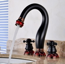 Load image into Gallery viewer, &quot;Arna&quot; Collection - Bathroom Basin Faucet Antique Brass Sink Mixer Tap
