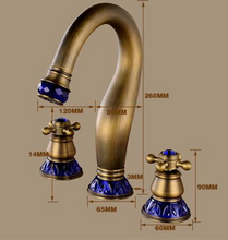 Load image into Gallery viewer, &quot;Arna&quot; Collection - Bathroom Basin Faucet Antique Brass Sink Mixer Tap
