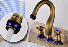 Load image into Gallery viewer, &quot;Arna&quot; Collection - Bathroom Basin Faucet Antique Brass Sink Mixer Tap

