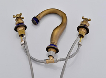 Load image into Gallery viewer, &quot;Arna&quot; Collection - Bathroom Basin Faucet Antique Brass Sink Mixer Tap
