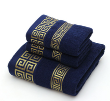 Load image into Gallery viewer, Luxury 100% Cotton Bath Towels x2 Bathroom 1 Face Towel x1 (3 piece)
