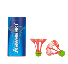 Load image into Gallery viewer, Badminton - Air Shuttle 3 Pieces Kawasaki Air Shuttle Badminton Plastic Nylon Ball for Training
