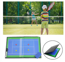 Load image into Gallery viewer, Foldable TENNIS  Magnetic Training Assistant Tactical Board Tennis Game Tactics Board
