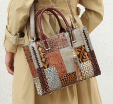 Load image into Gallery viewer, &quot;Arna Lisa&quot; Collection - Legend Genuine Leather Luxury Handbags Women Designer Hand Bag Female Retro Patchwork Totes Crocodile Shoulder/Crossbody Bags
