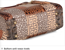 Load image into Gallery viewer, &quot;Arna Lisa&quot; Collection - Legend Genuine Leather Luxury Handbags Women Designer Hand Bag Female Retro Patchwork Totes Crocodile Shoulder/Crossbody Bags
