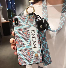 Load image into Gallery viewer, Luxury iPhone Case Set -  Iphone 11 12 pro max SE 2020 7 8 plus 6 6s plus X Xs max XR Soft Strap Phone Holder Case
