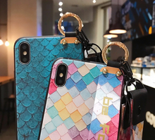 Load image into Gallery viewer, Luxury iPhone Case Set -  Iphone 11 12 pro max SE 2020 7 8 plus 6 6s plus X Xs max XR Soft Strap Phone Holder Case
