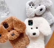 Load image into Gallery viewer, Dog Phone Case -  iPhone -3D Teddy Dog Ears Plush Hair Case For iPhone 12 Pro Max SE 2020 11 Pro XR X 10 6 6s 7 8 Plus XR XS Max
