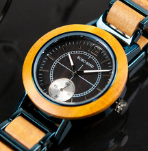 Load image into Gallery viewer, BOBO BIRD Men Watch Luxury Wooden Watches Waterproof Great Gift
